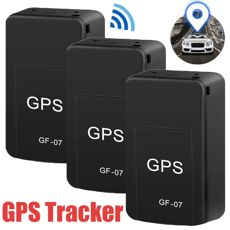 2pcs Mini GF-07 GPS Car Tracker Real Time Tracking Strong Magnetic SIM  Message Positioner Anti-Theft Anti-lost Key Pet Locator